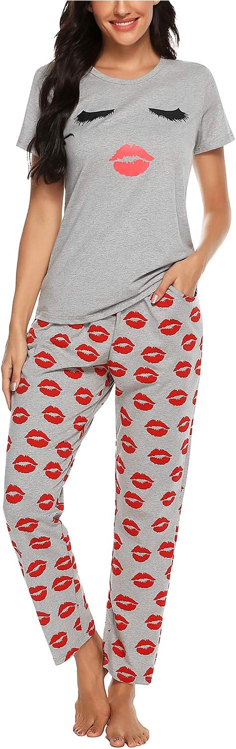 Detalle de EISHOPEER Cotton Pajama Set 2-Piece