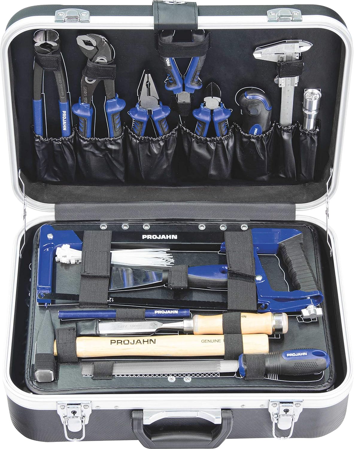 PROJAHN 8681 uniwersalna walizka narzędziowa 1/4", 149 elementów, czarna