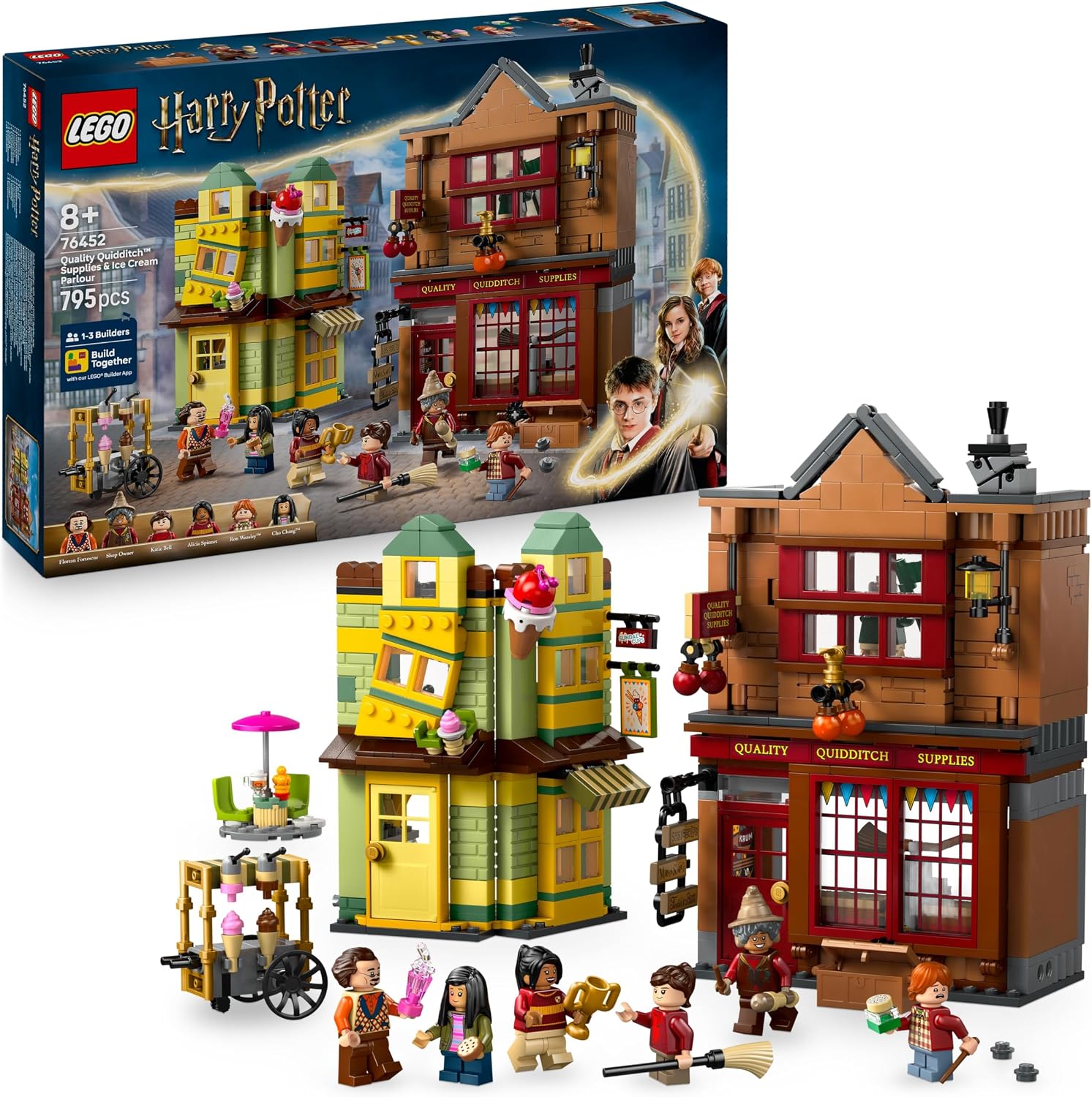 Detalle de LEGO Harry Potter 76452 6 minifiguras y Nimbus 2000