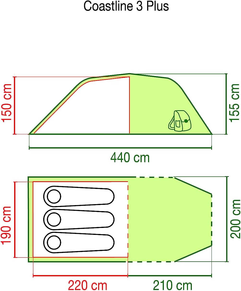 Thumbnail 6 de Coleman Tenda FastPitch: Tenda-compatta da 3 persone, montaggio rapido e impermeabile 3000 mm