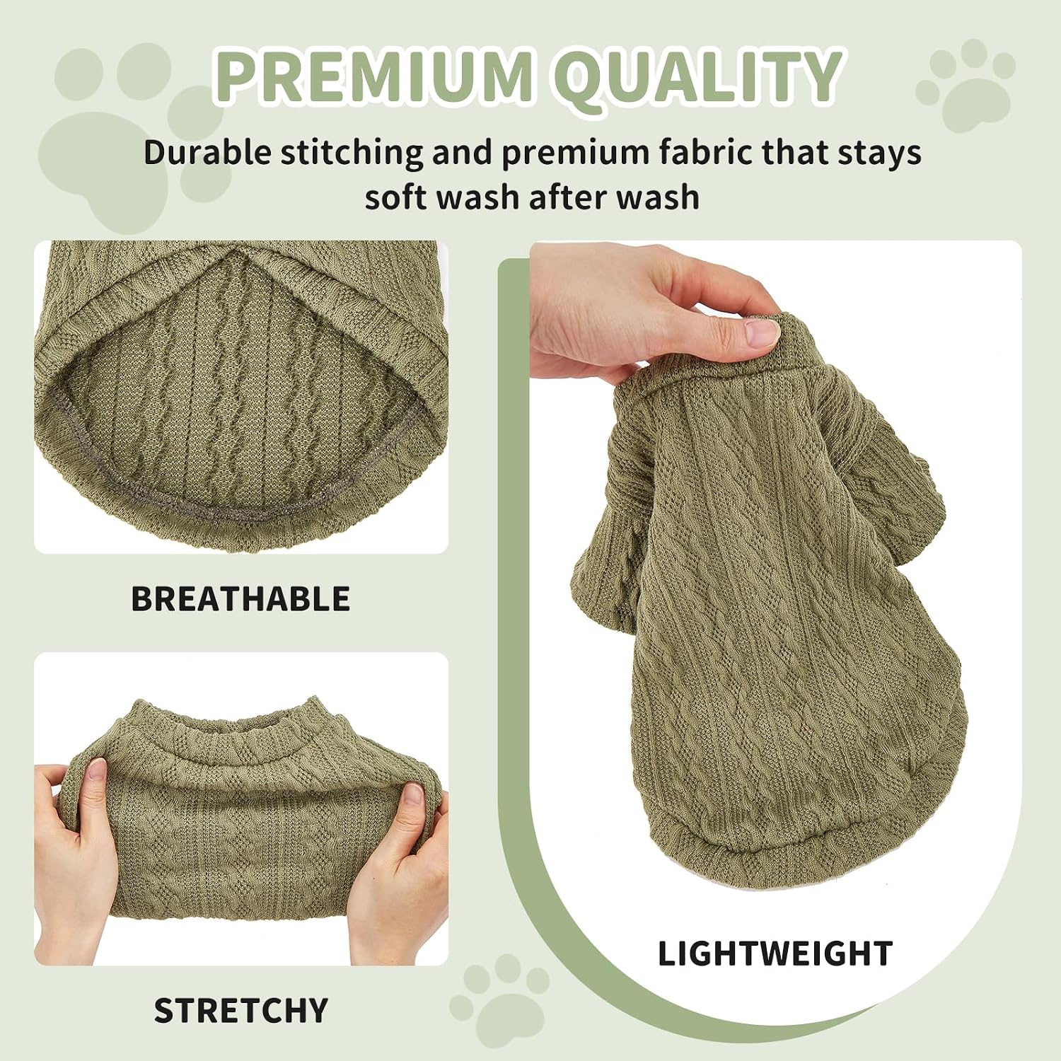 Thumbnail 2 de COOHAMS Dog Sweaters, X-Large