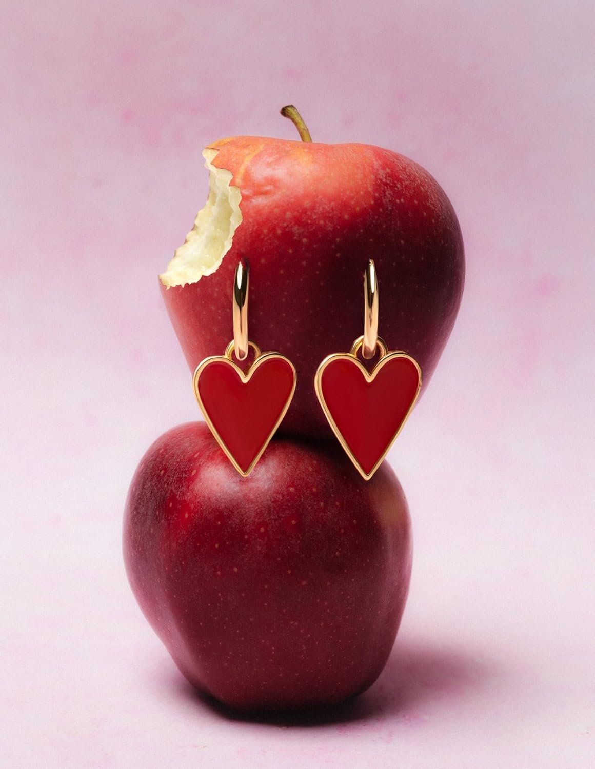 Thumbnail 3 de SINGULARU Lovely Heart orecchini in ottone placcati oro 18kt ❤