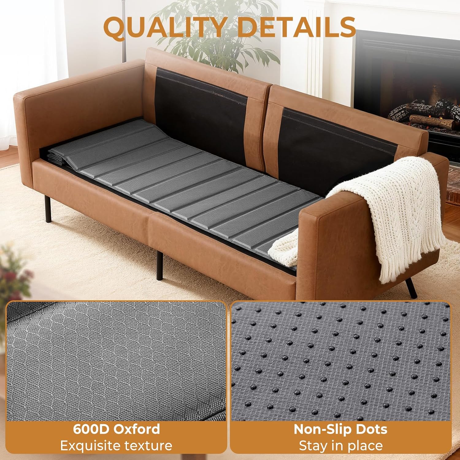 Detalle de MEOWATES Couch Cushion Support Board 24 x 48 Inches