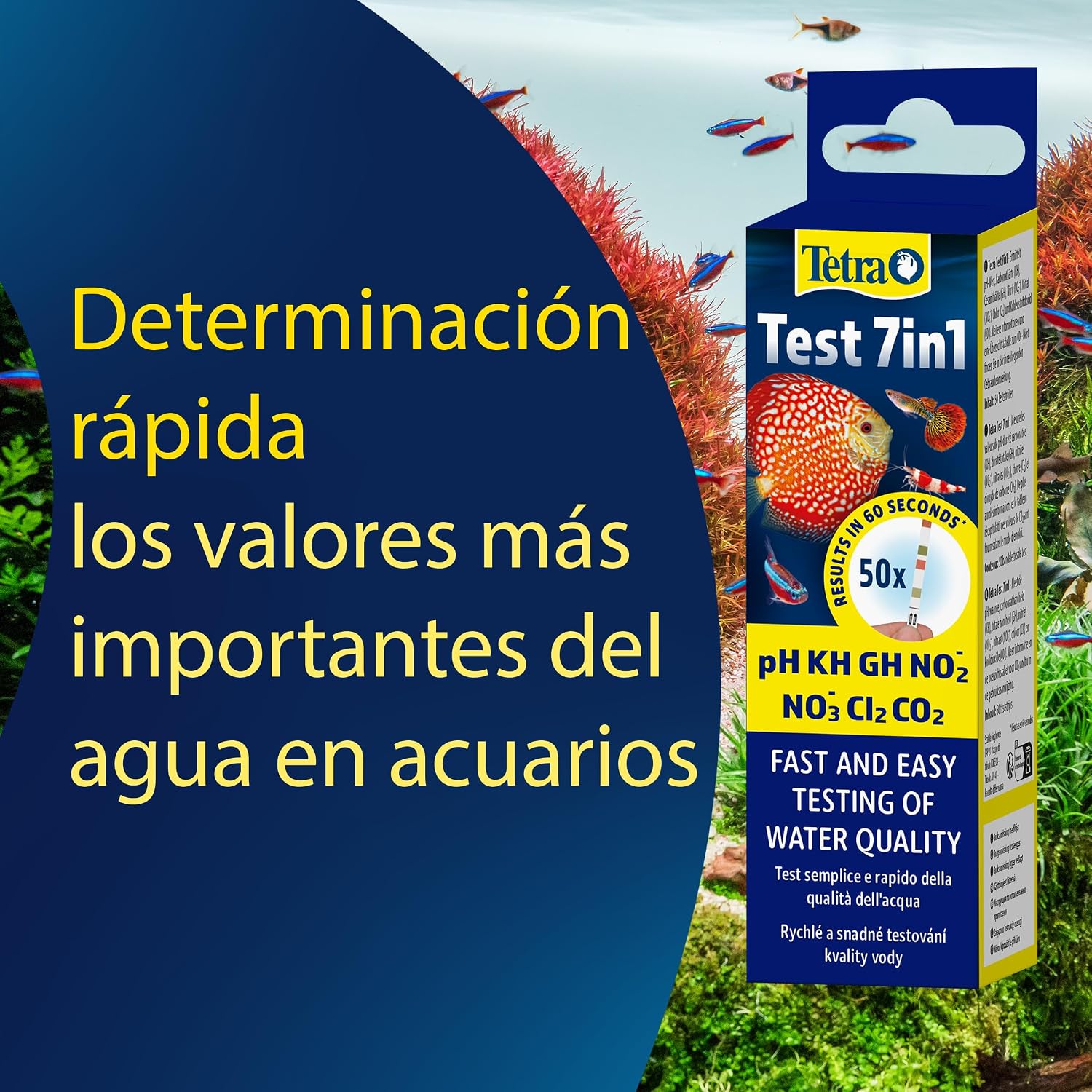 Thumbnail 2 de Tetra Test 7in1 - Test de agua para acuarios (50 tiras reactivas)