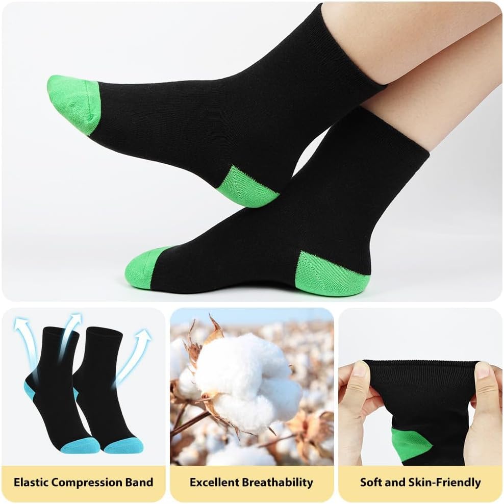 Detalle 1 de HAGOT 12 Paires Chaussettes de sport pour Enfants