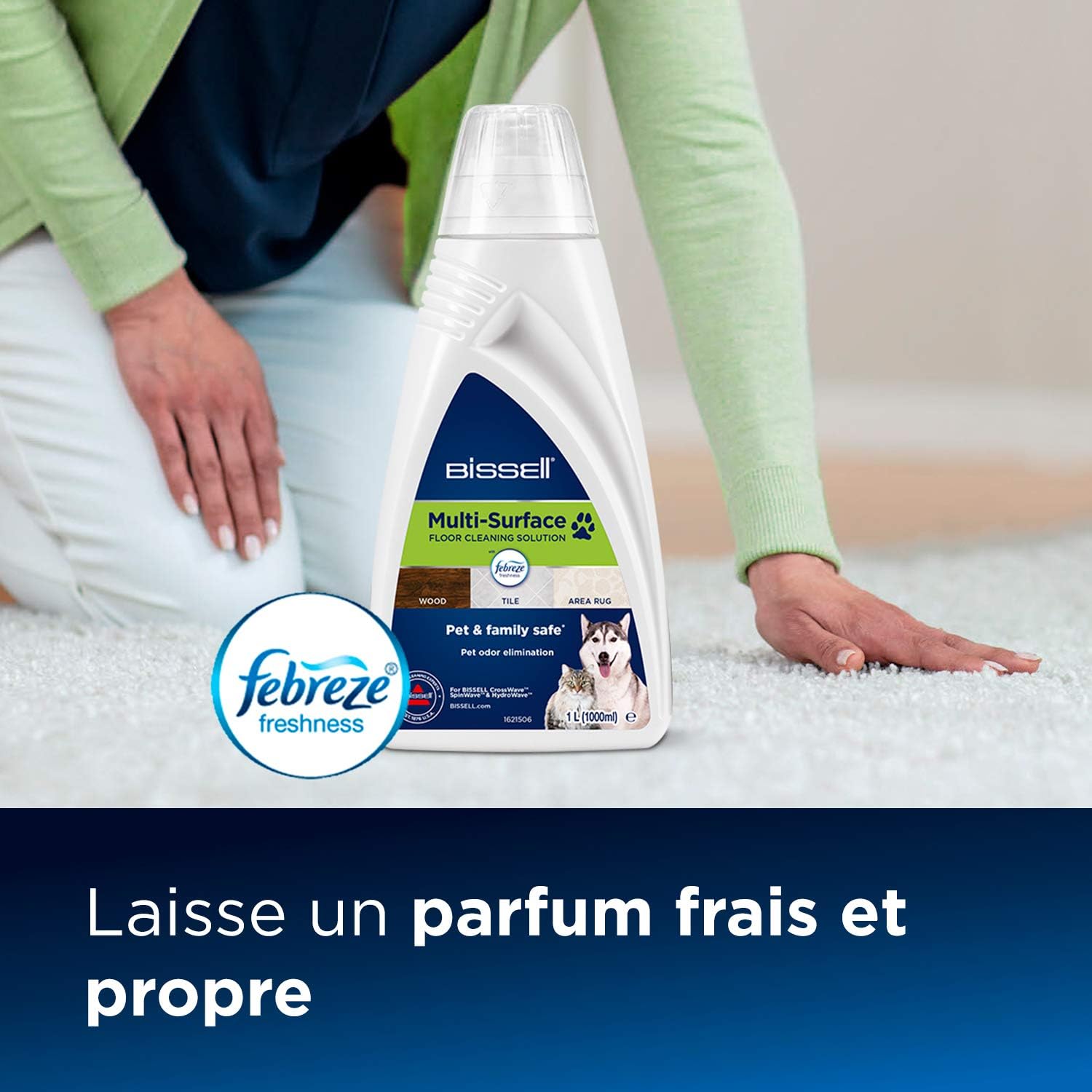 Detalle 2 de Solution spécial animaux — Nettoyant multi-surfaces BISSELL avec Febreze