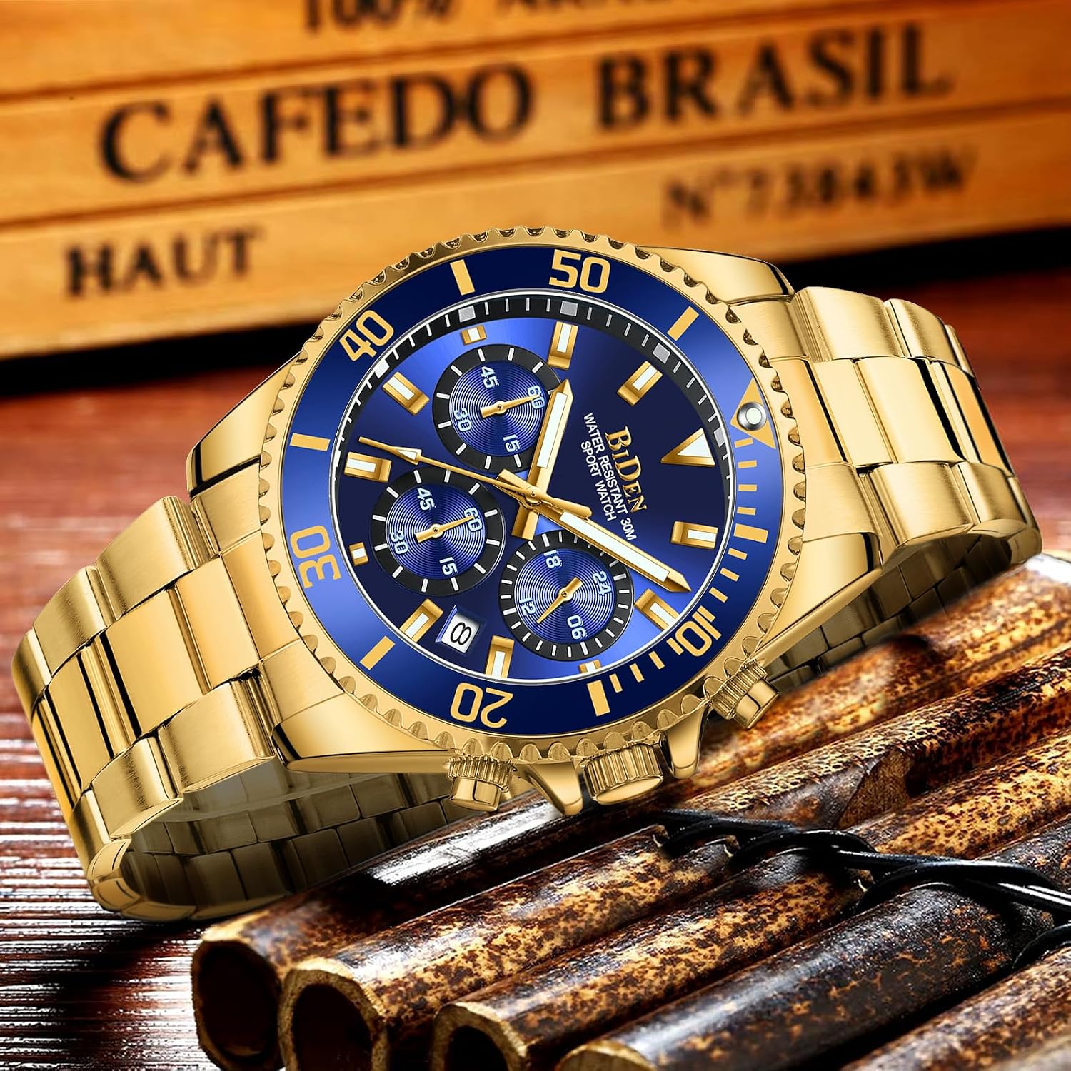 Thumbnail 6 de HANPOSH Reloj Hombre Cronógrafo 30ATM