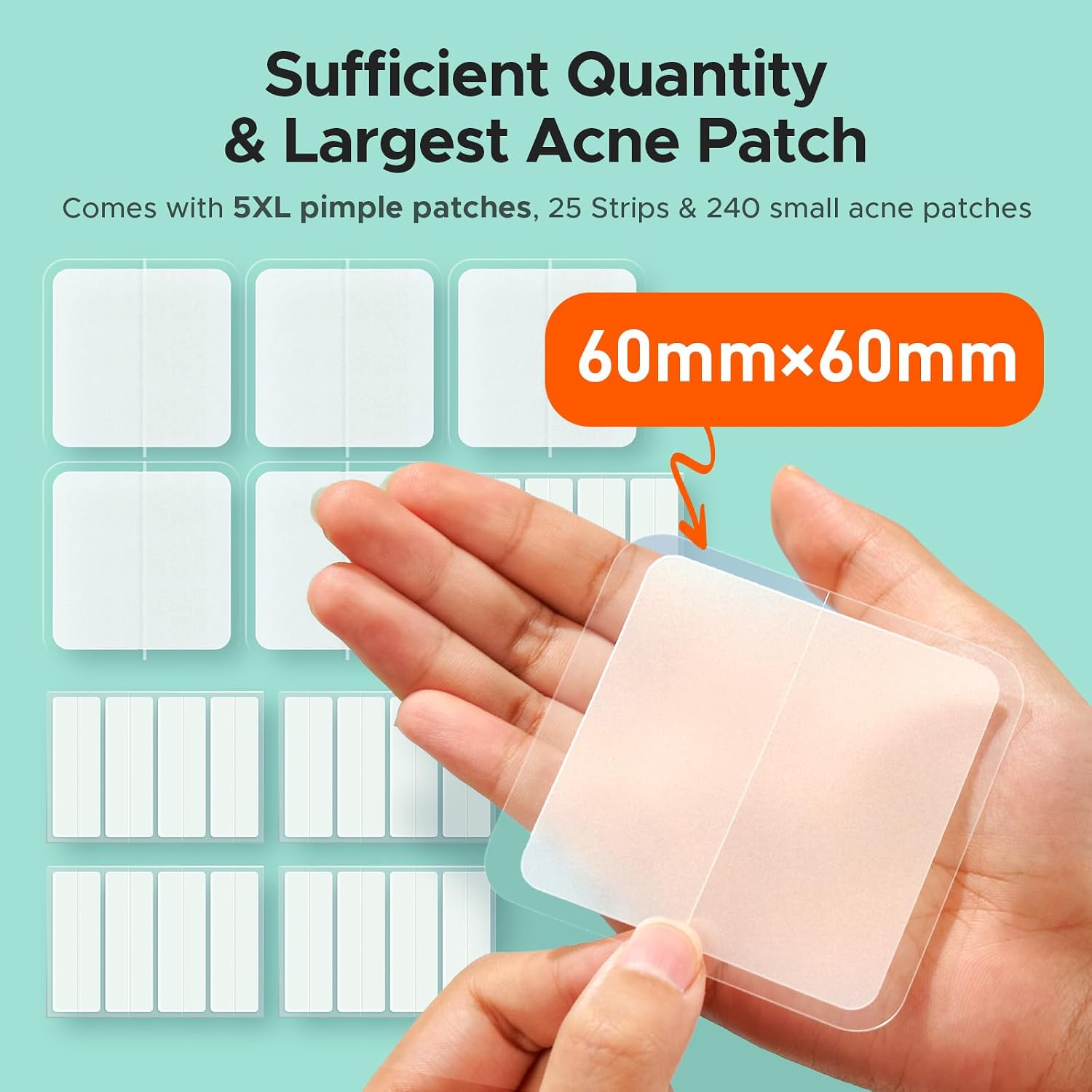 Detalle 2 de TKTK 60 mm XL Acne Patches 265 Pack