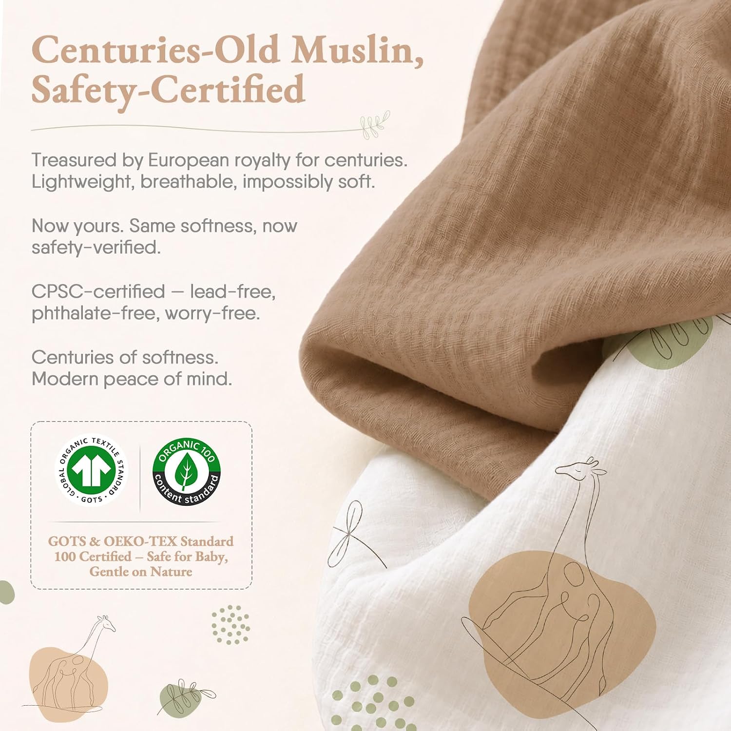 Detalle de BabyBond Muslin Crib Sheets