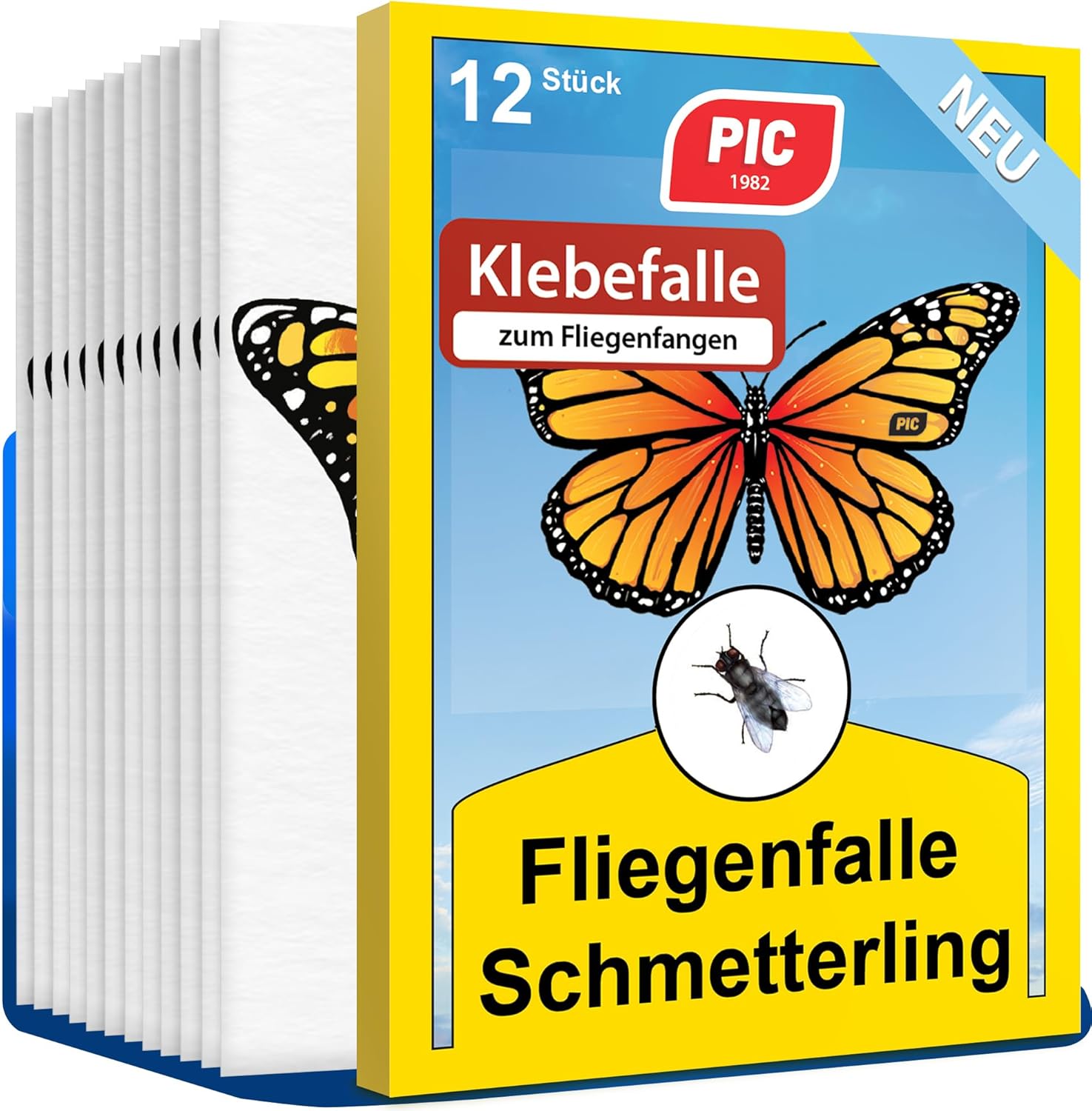 PIC Fliegenfalle Innenbereich 12er für Fenster