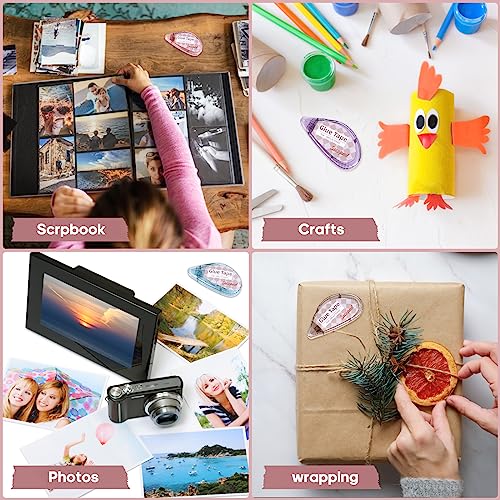 Detalle de Secopad Scrapbook Tape: 4-Pack Light-Colored Glue Tape for Crafts