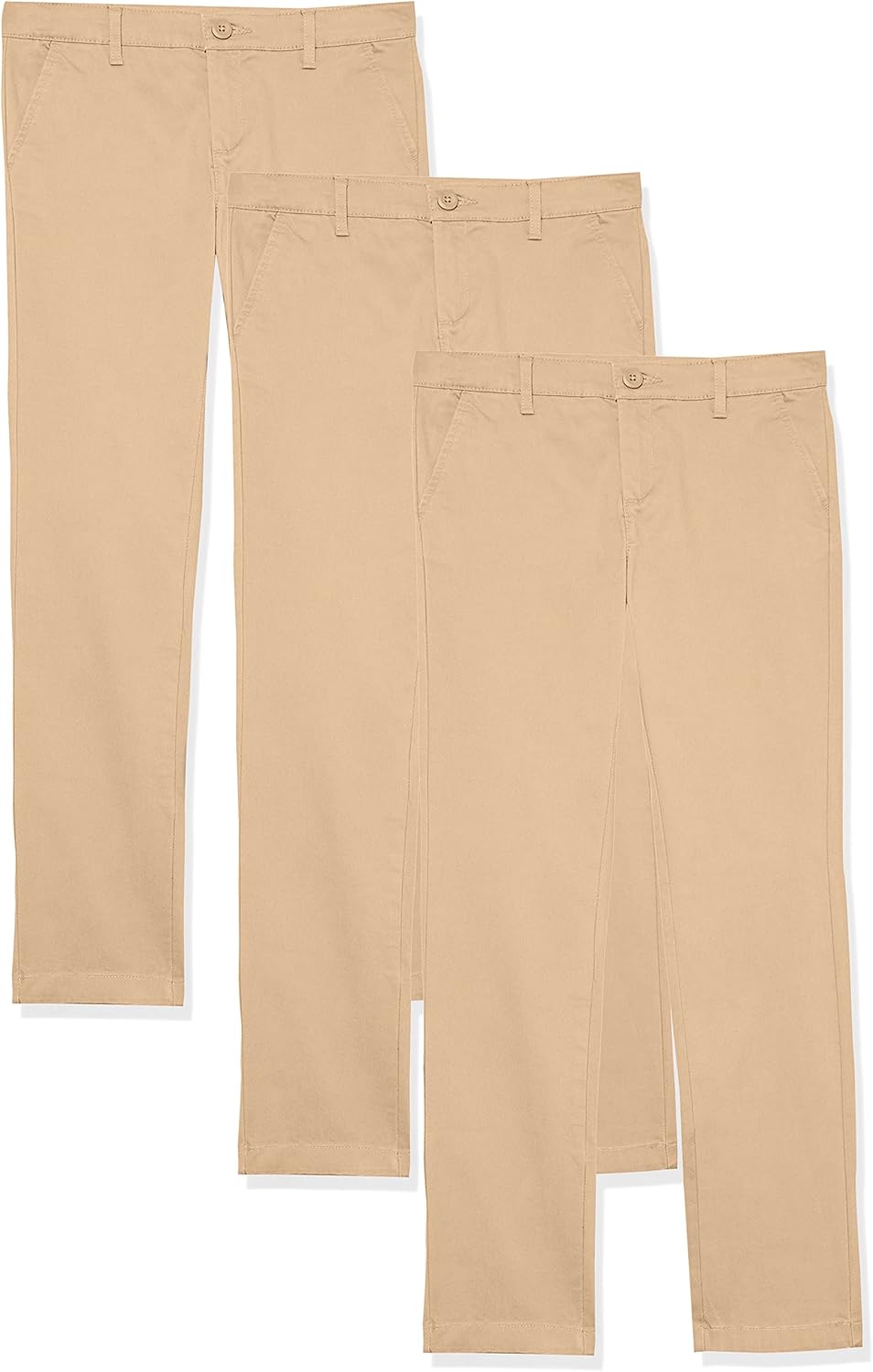 Girls chino school pants 3 pack