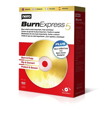 Detalle de Nero Burn Express 5 – Masterizza, Copia e Protezione con Licenza Lifetime