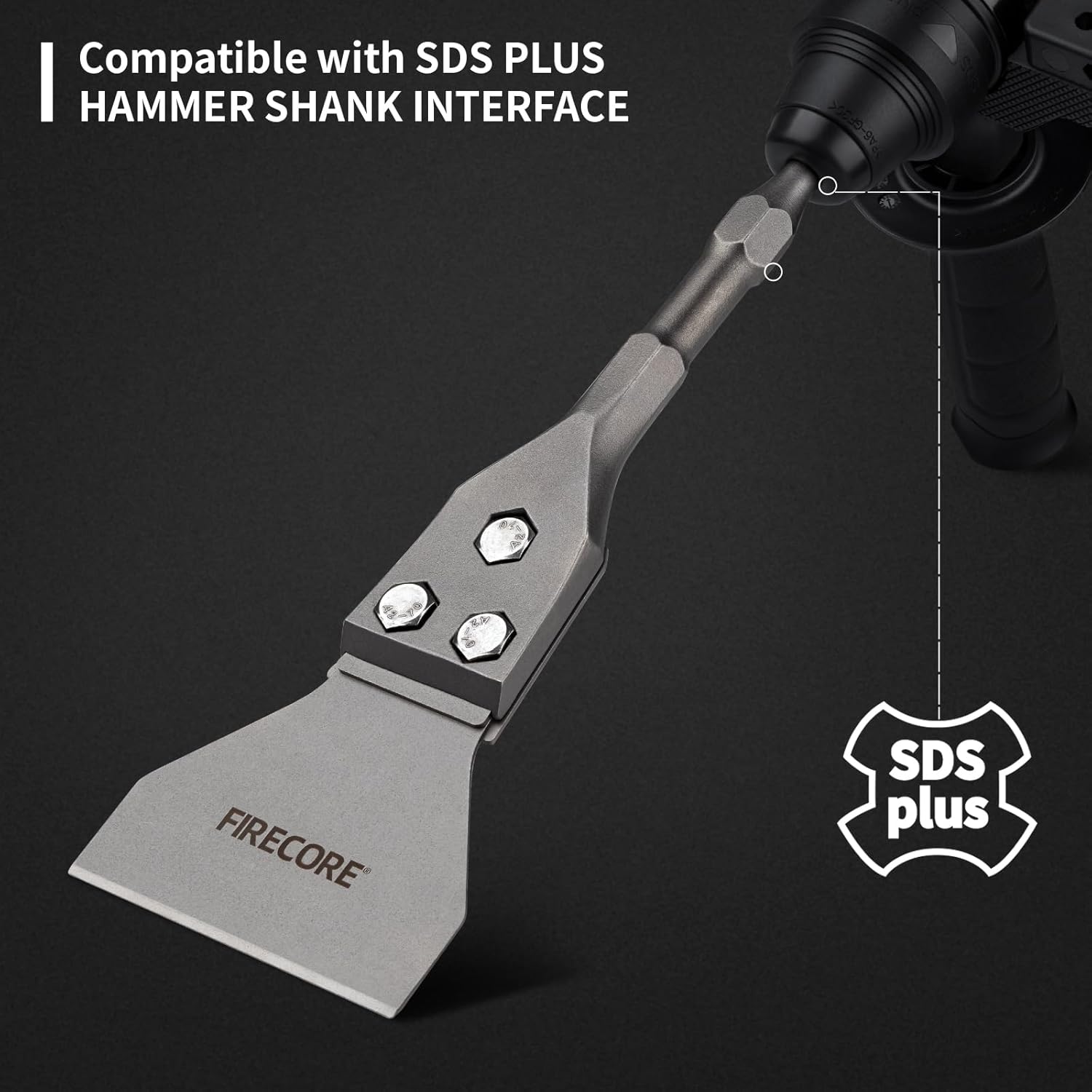 Thumbnail 4 de Firecore SDS Plus Floor Scraper 300mm
