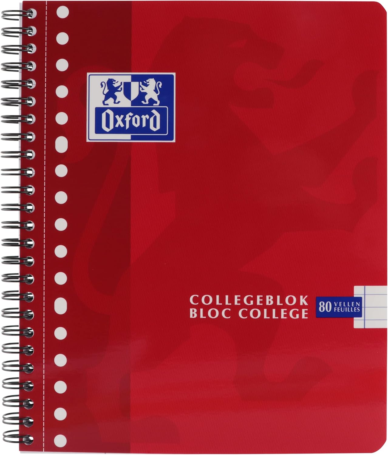 Detalle 2 de Oxford 400075588 collegeblokken A5+ gelinieerd, 90 g Optik Paper, 5 stuks