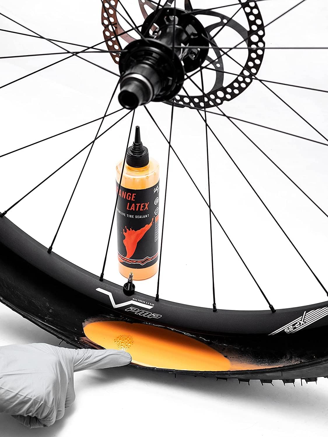 Thumbnail 4 de PMP Orange Latex – Liquide préventif d’étanchéité anti-crevaison tubeless pour VTT et route