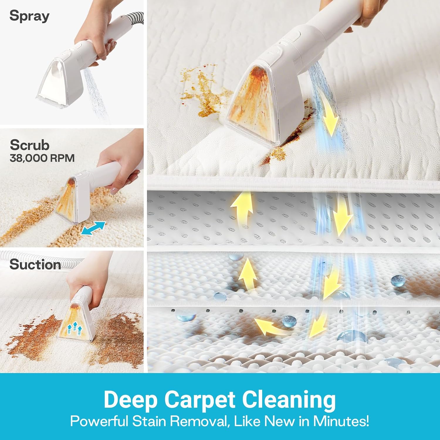 Detalle 2 de Livatro Carpet Cleaner Machine 600W — carpet cleaner