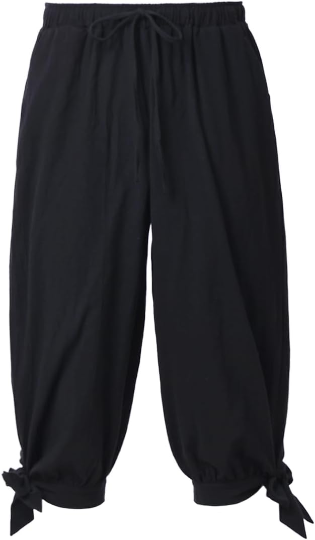 Thumbnail 6 de COSDREAMER Pirate Pants: Calf Banded Renaissance & Viking Costume Trousers for Men
