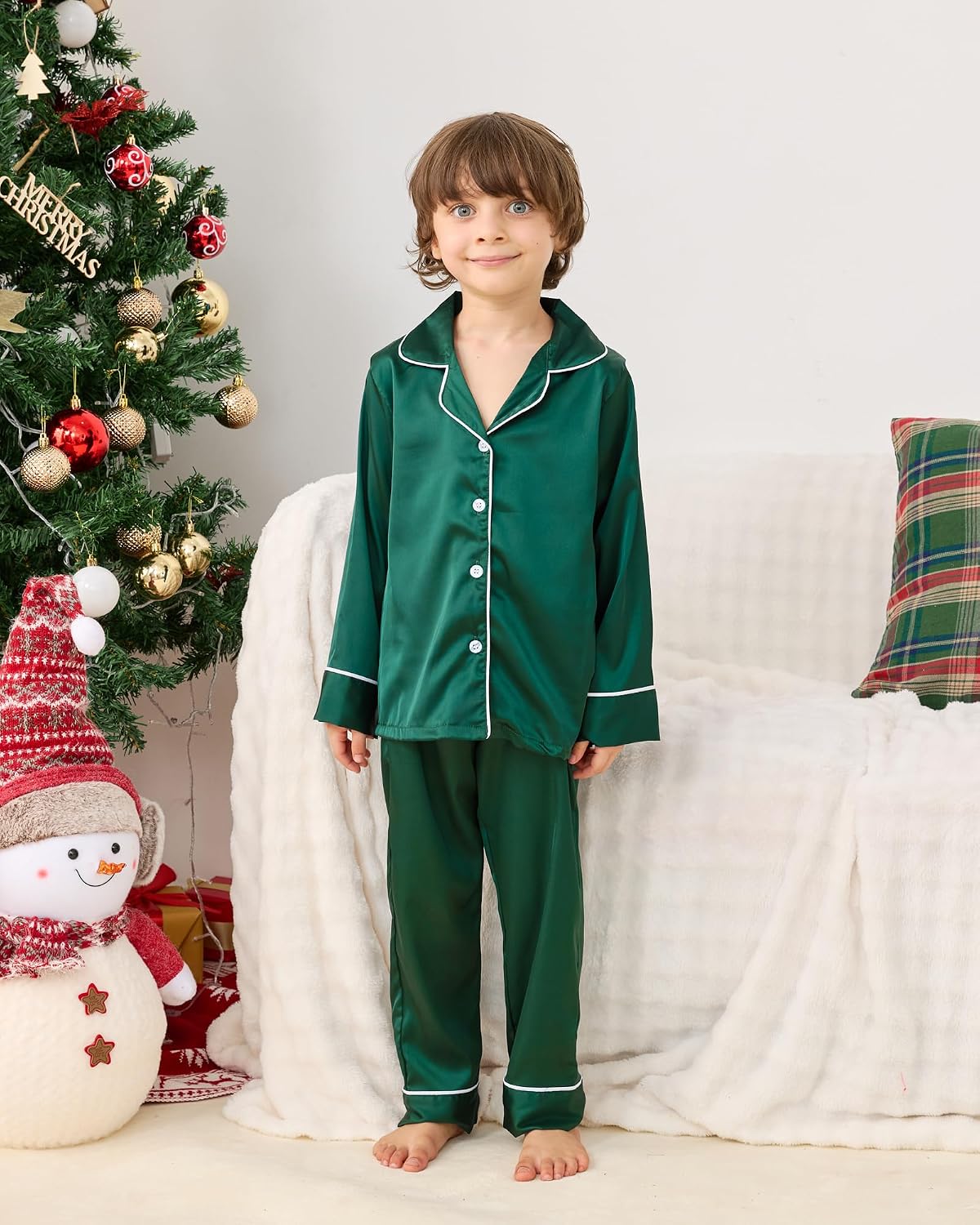 Thumbnail 6 de LYSTAO Christmas Pajama Set Satin
