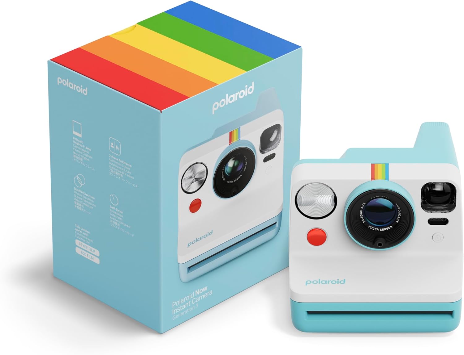 Polaroid Now Generation 3 – Sofortbildkamera in Arktisblau (9157)