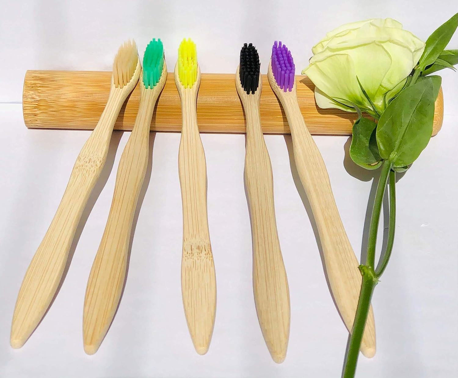 Thumbnail 4 de Goaycer Bamboo Toothbrushes 10 Pack — Medium bristles 🪥