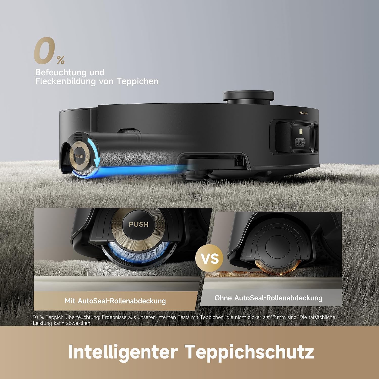 Detalle 2 de dreame Aqua10 Roller-Saugroboter mit AquaRoll 30.000 Pa
