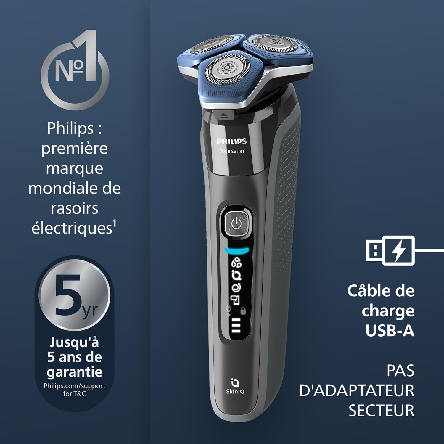 Thumbnail 1 de Philips S7887/35 Rasoir Series 7000 60 min