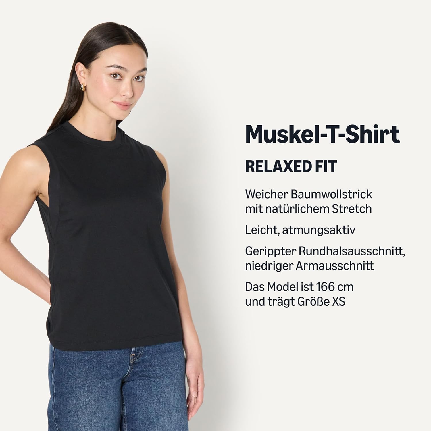 Thumbnail 3 de Amazon Essentials Damen Relaxed-Fit Muscle T-Shirt aus Baumwolle