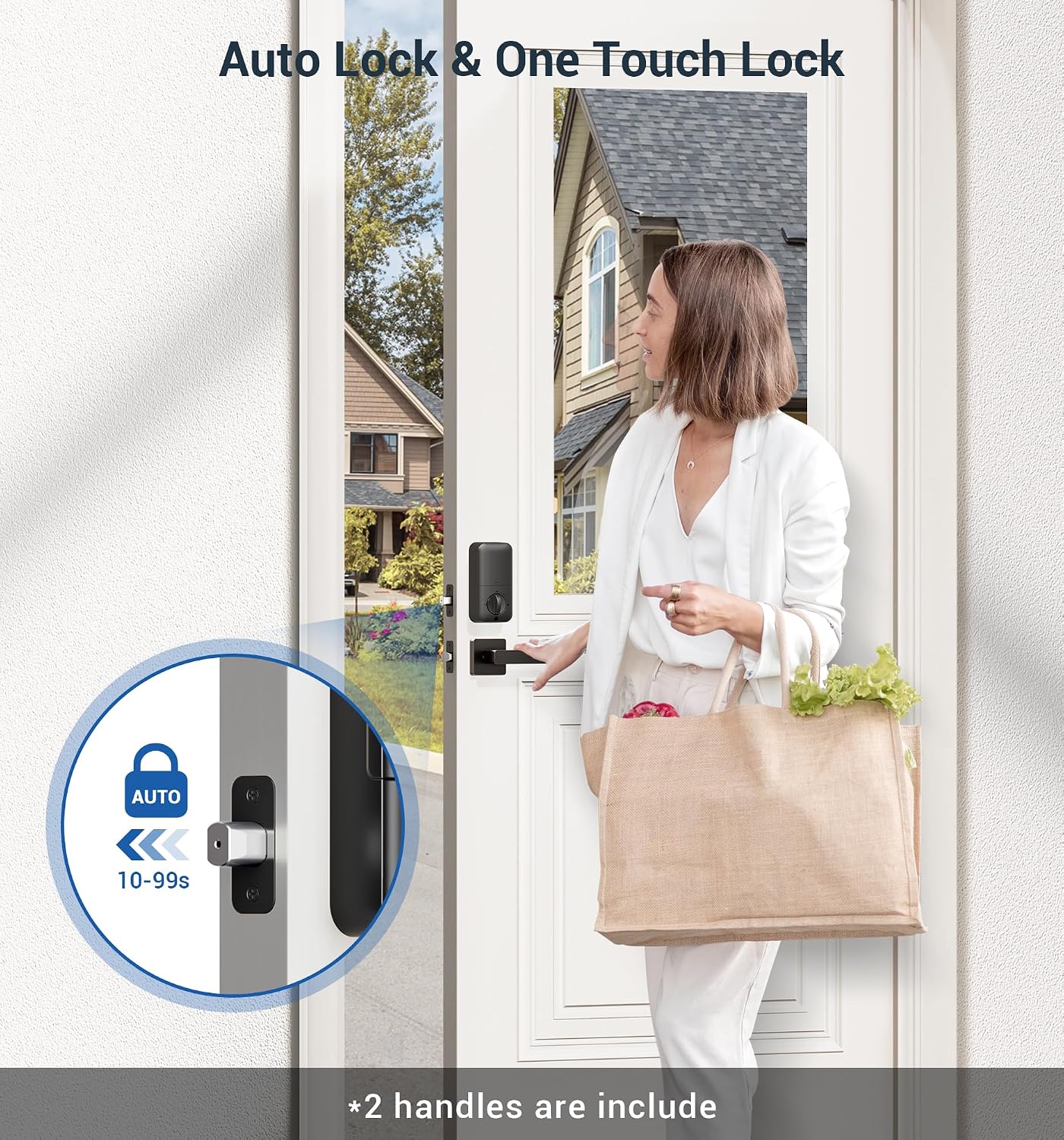 Detalle de Veise Fingerprint Deadbolt Lock KS02D