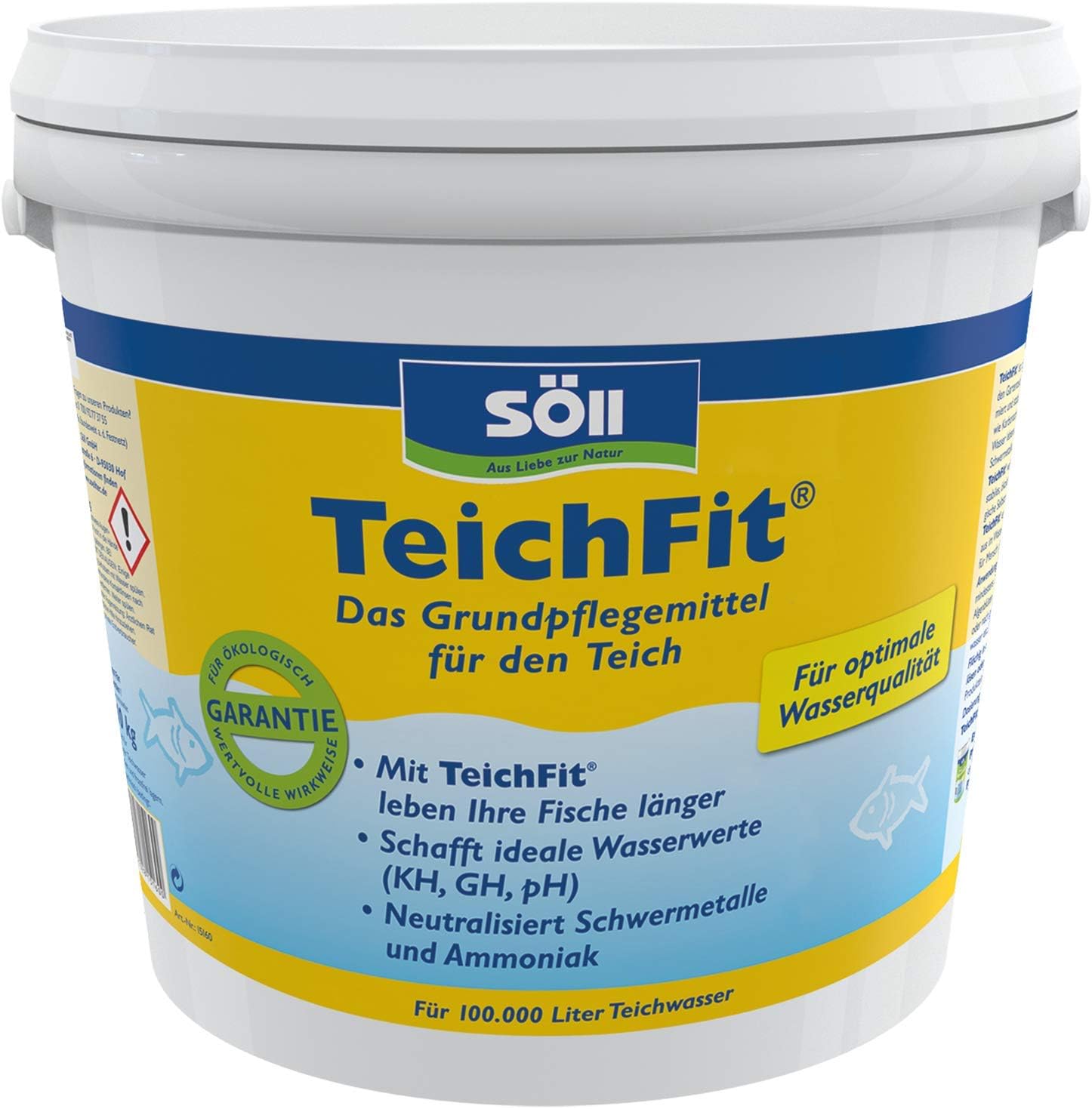 Detalle de Söll TeichFit 10 kg – Grundpflegemittel zur Teichwasseraufbereitung und Stabilisierung