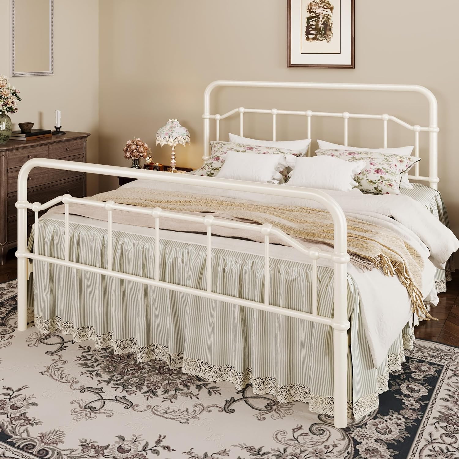 Detalle de SHA CERLIN Metal Bed Frame, Full Size