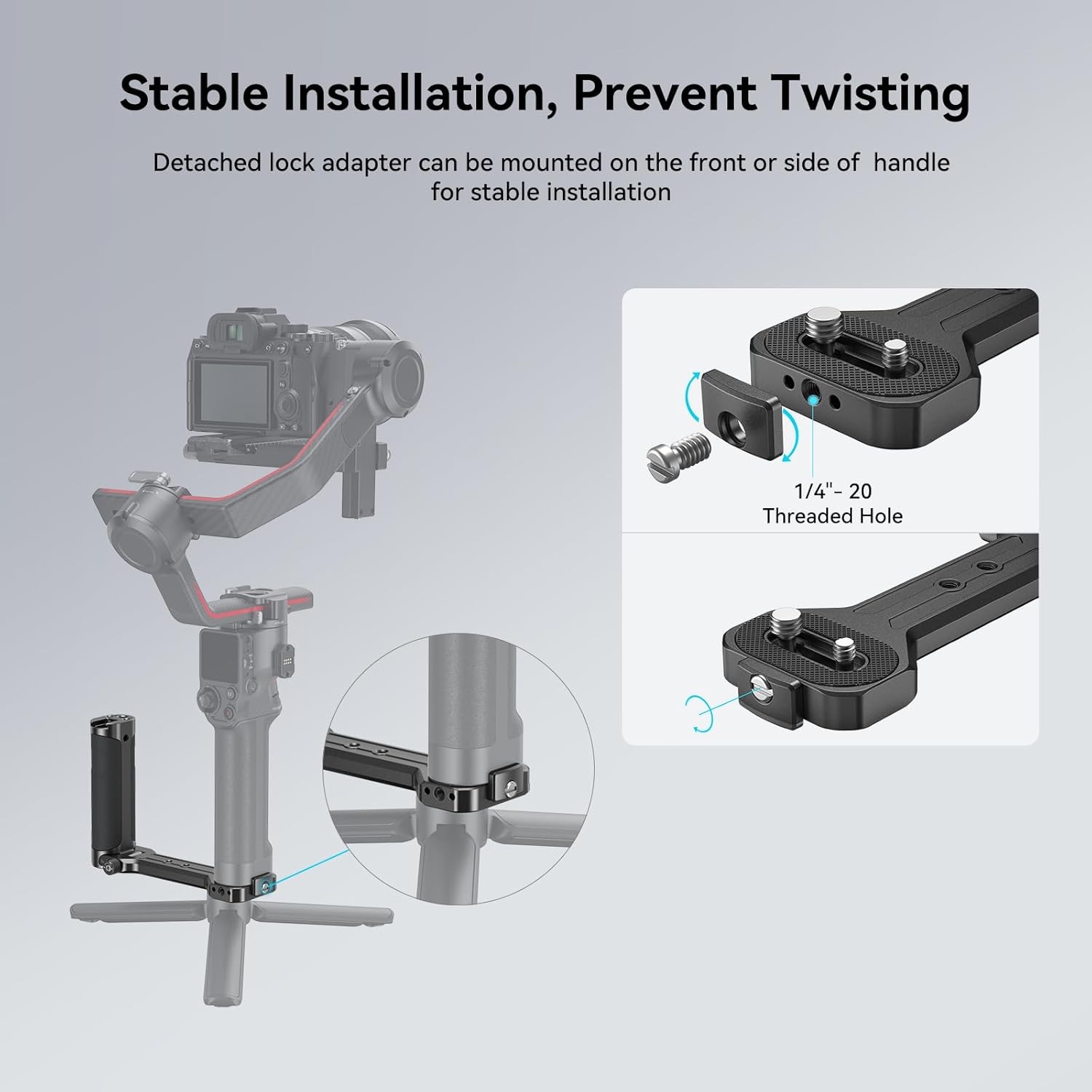 Detalle 2 de SMALLRIG Poignée Latérale pliable 90°