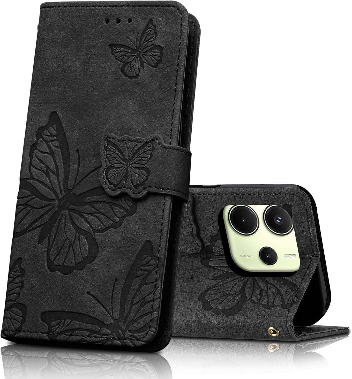 Detalle de CXTcase Handyhülle für Xiaomi Redmi Note 14 4G – Flip Case aus PU-Leder mit Magnetverschluss & Kartenfächern