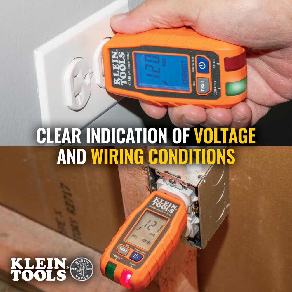 Detalle 2 de Klein Tools GFCI Outlet Tester with LCD Display