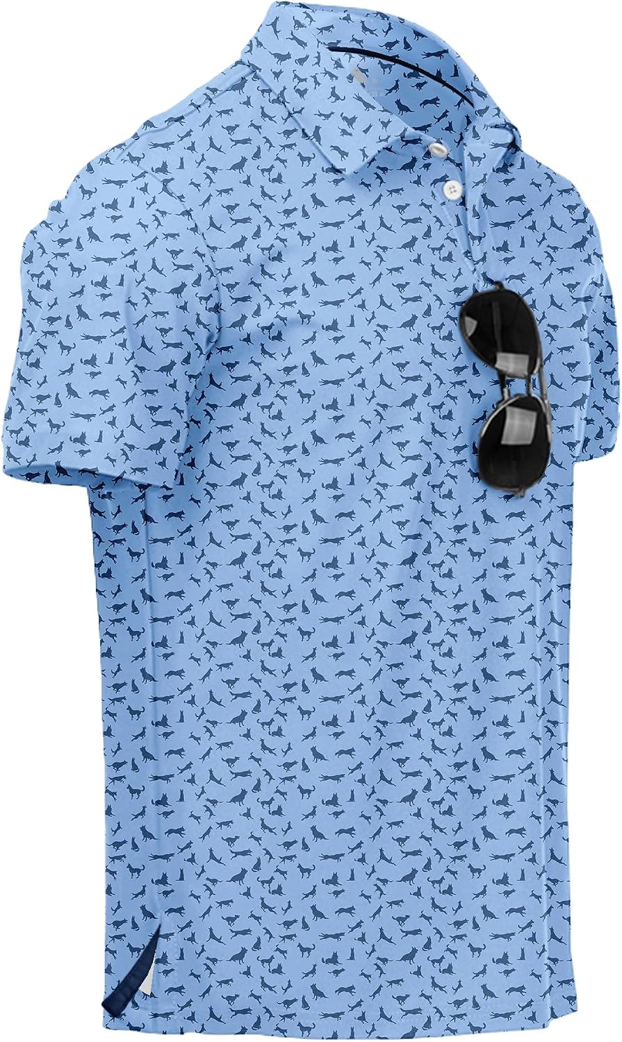 Thumbnail 6 de ZITY Mens Golf Polo Shirt with UPF 50+ | Short Sleeve Performance Polo