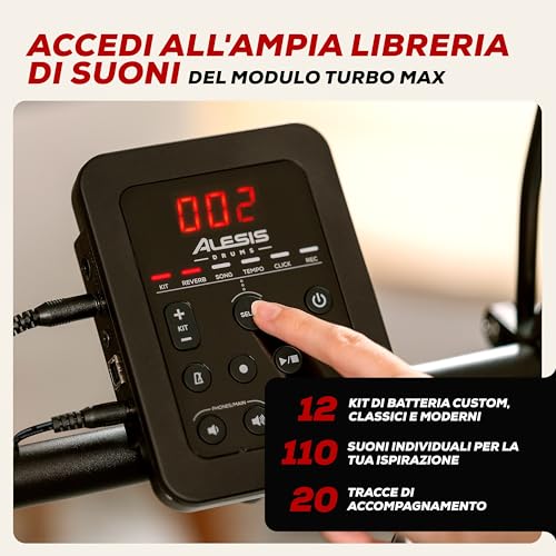 Thumbnail 6 de Alesis Turbo Max Batteria Elettronica: kit completo per principianti con Bluetooth