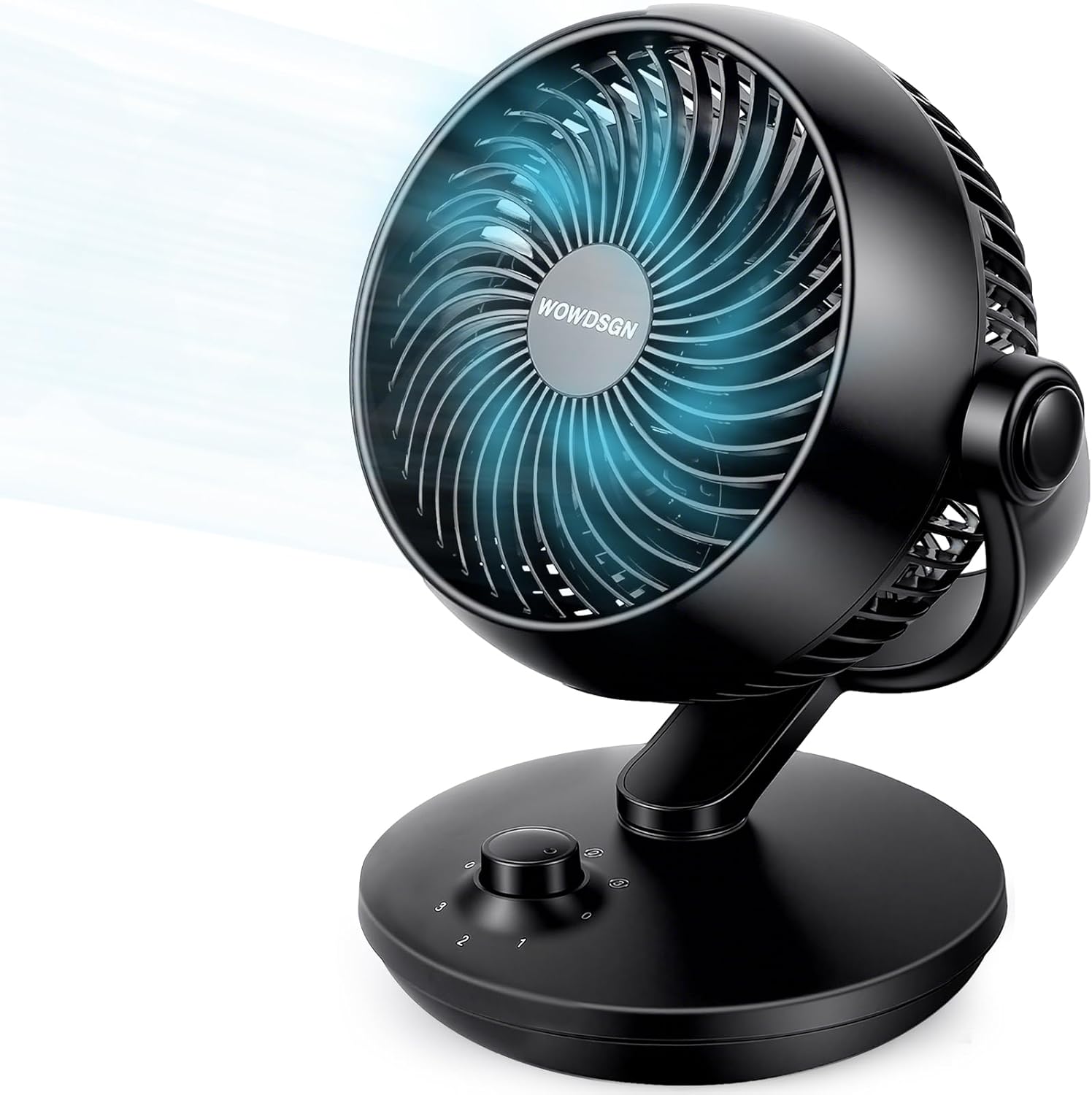 Detalle de WOWDSGN Ventilator Leise – Tischventilator mit 24 dB und 100°/80° Oszillation