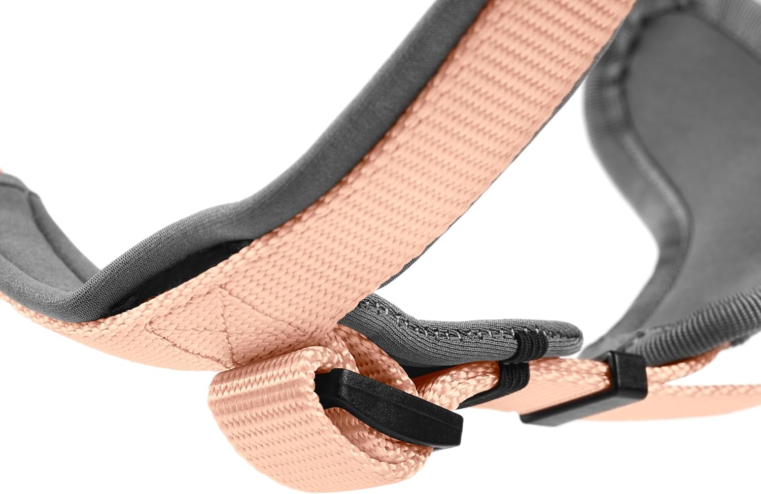 Detalle de HUNTER Hundegeschirr NEOPREN aus strapazierfähigem Nylon, pfirsich/grau – Größe S