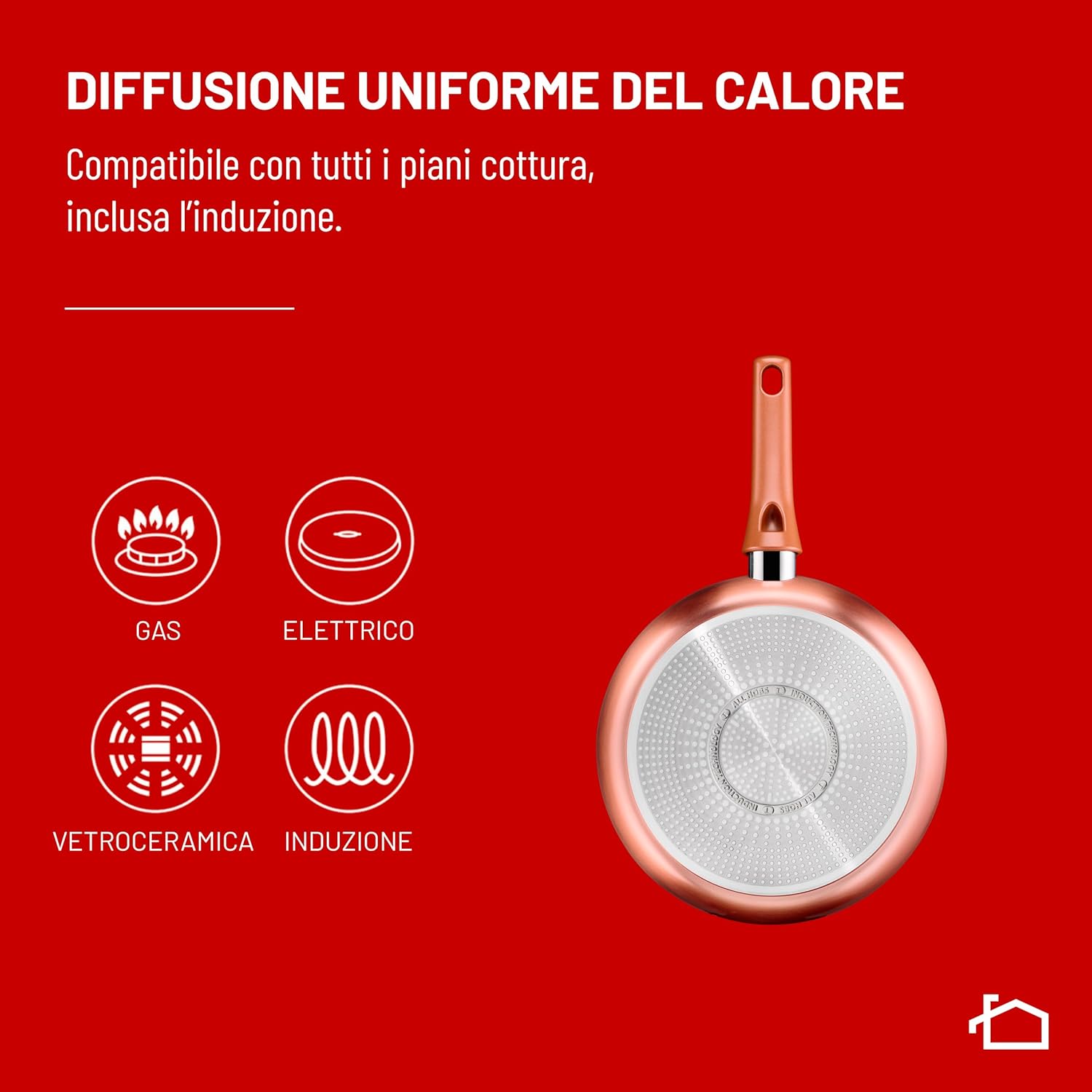 Thumbnail 4 de Lagostina Rosé padella antiaderente Ø 26 cm Titanium con Thermo-Signal e manico rivettato, compatibile con induzione