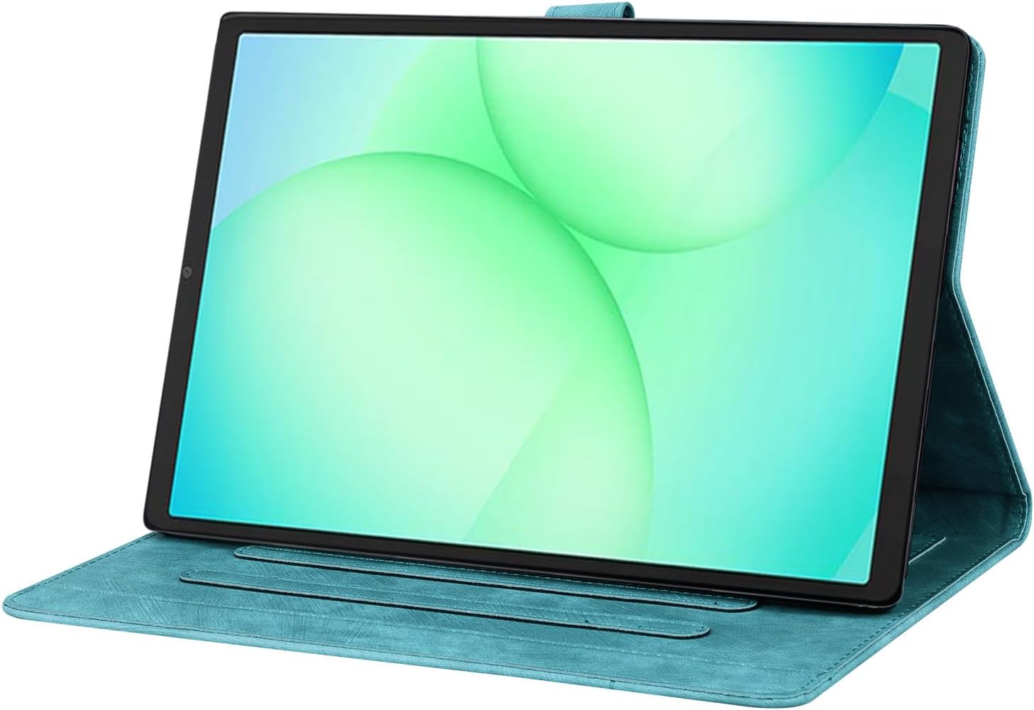 Thumbnail 2 de Succtopy Hülle für Galaxy Tab A11 8.7" 2025 (SM-X133/SM-X135) – Flip-Folio aus PU-Leder mit Stifthalter & Standfunktion in Hellgrün