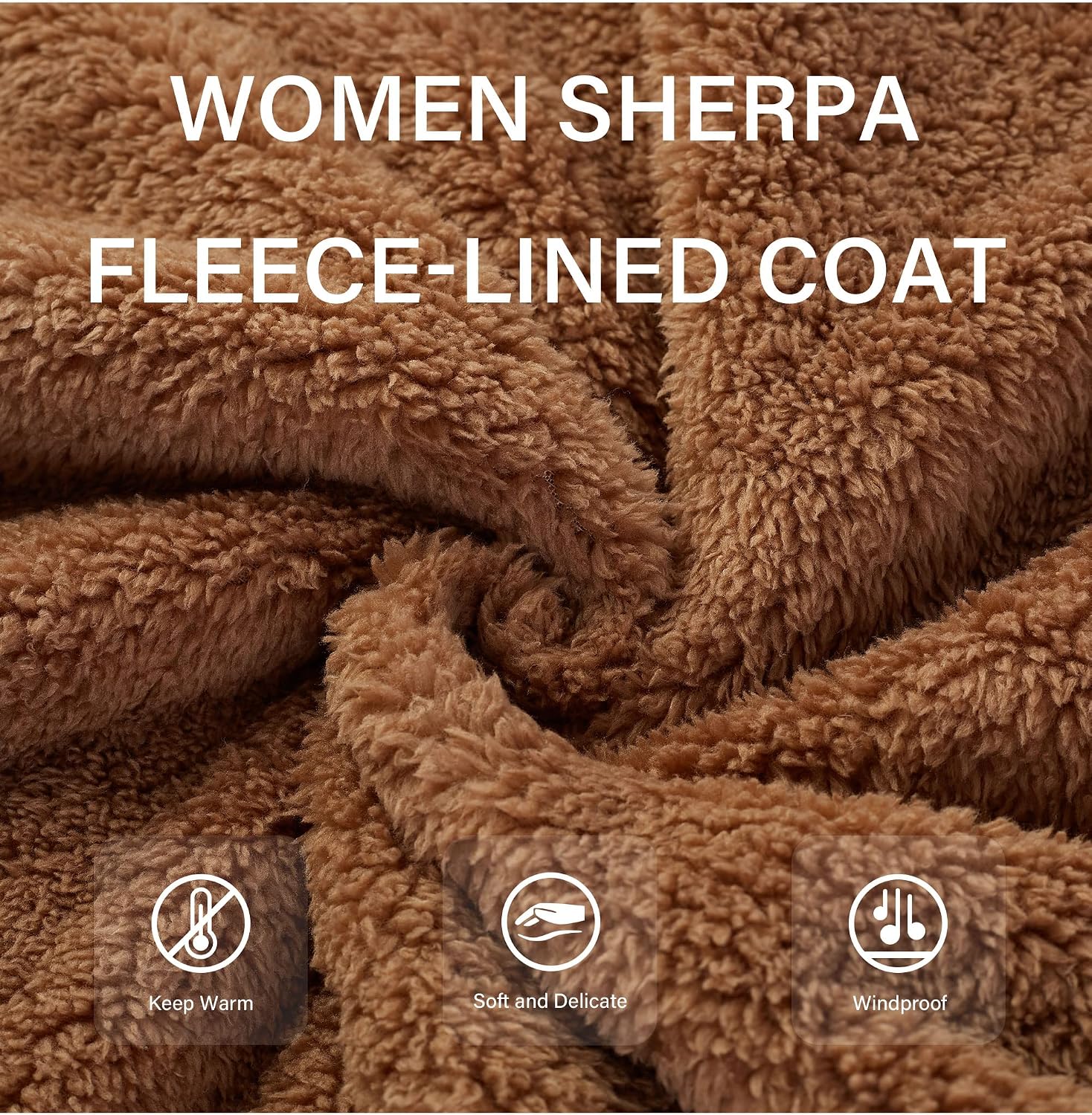 Detalle de RISISSIDA Sherpa Faux Fur Jacket