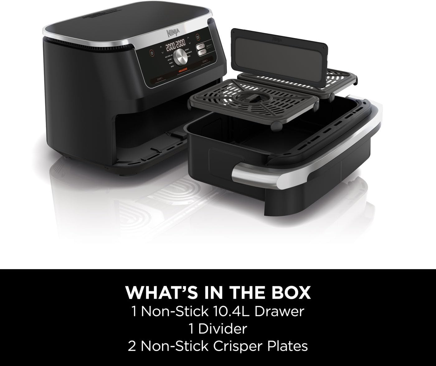 Detalle 2 de Ninja Foodi AF500UK FlexDrawer 10.4L dual-zone air fryer
