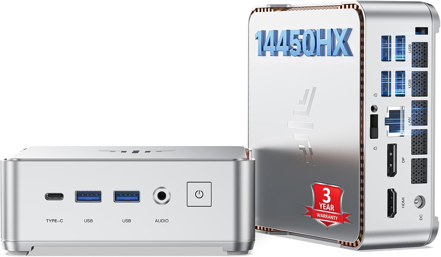 Detalle de KAMRUI Hyper H2 Mini Gaming PC 32GB 1TB