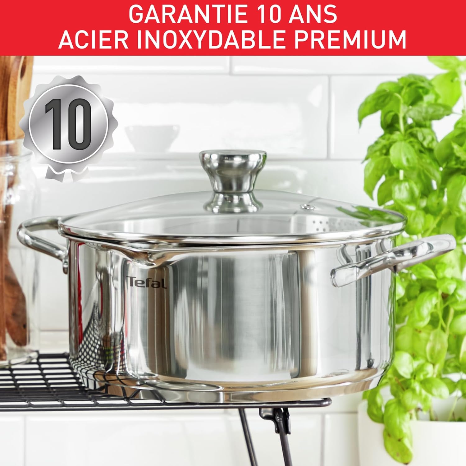 Detalle 2 de Tefal Duetto A7054663 faitout inox 24 cm