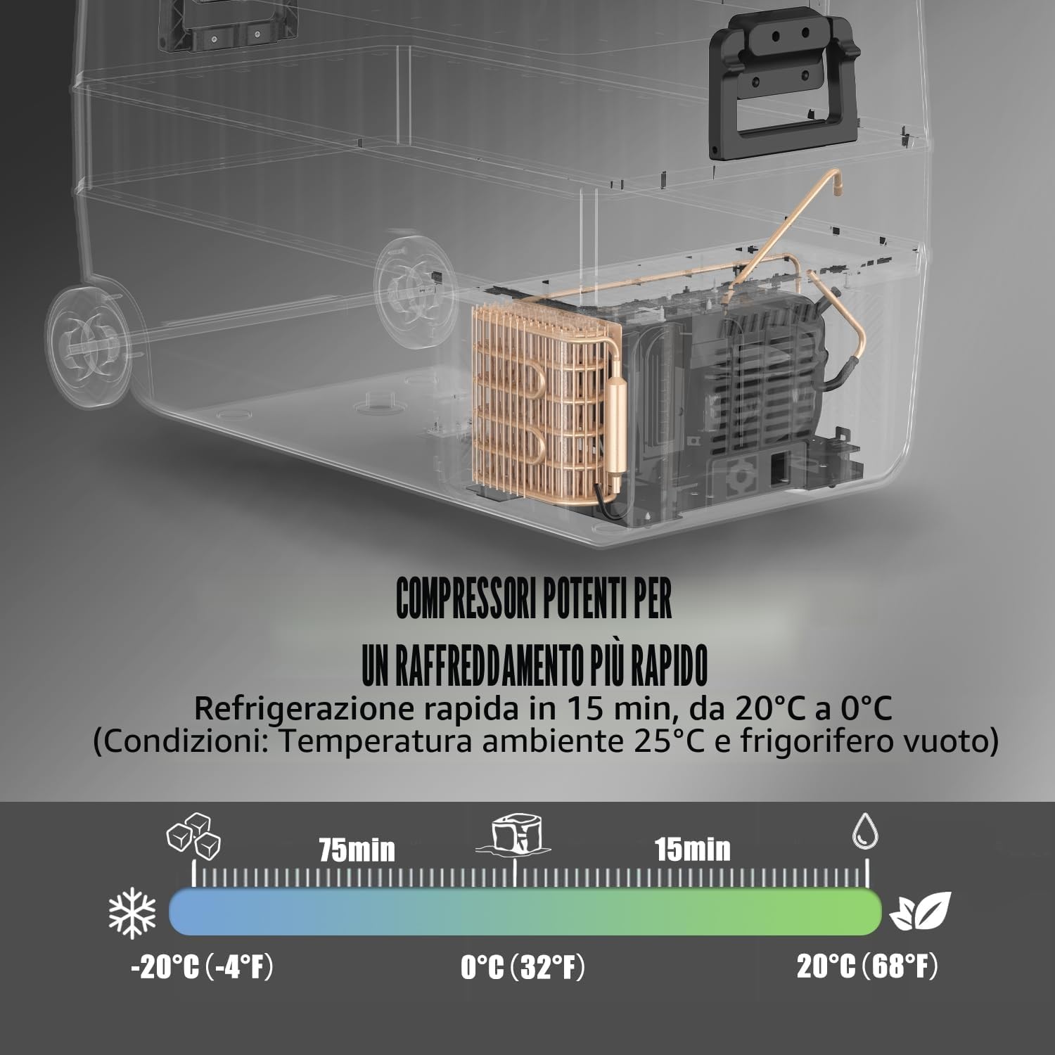 Thumbnail 1 de Alpicool T60: Frigorifero Portatile da 60 L per Auto, RV e Barca con Doppia Zona e Manuale di Trasporto