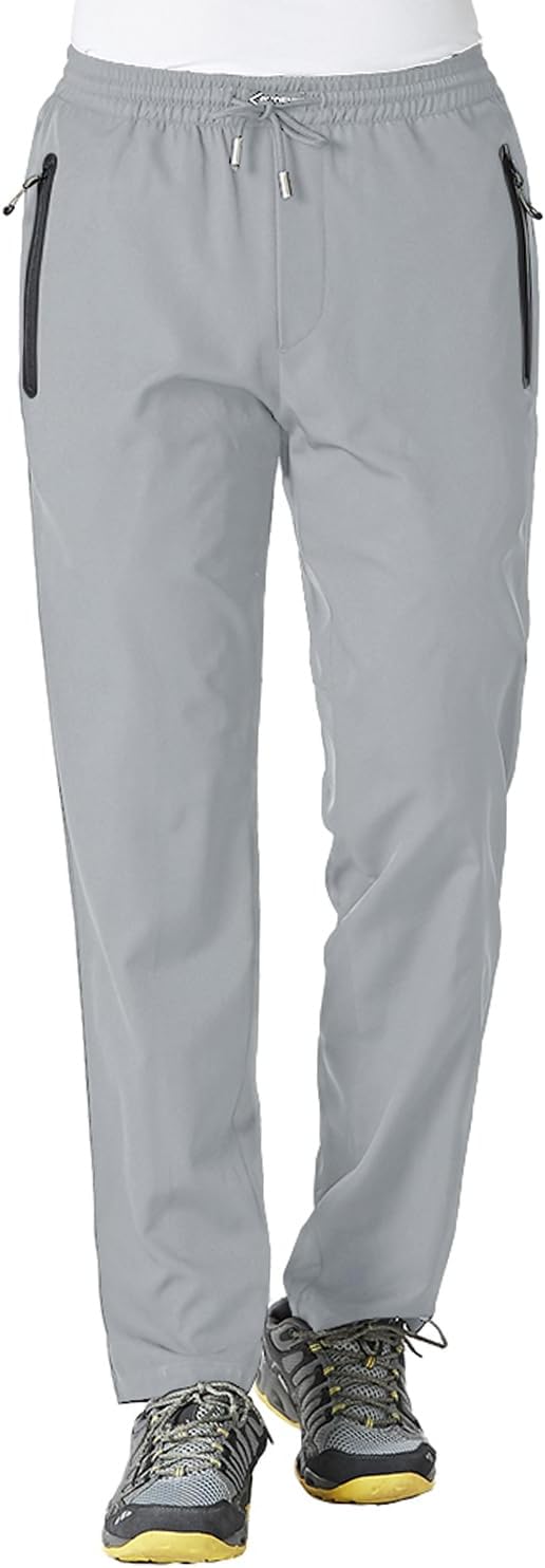 Detalle 2 de BGOWATU Men's Lightweight Athletic Pants with Quick-Dry Fabric and Zipper Pockets