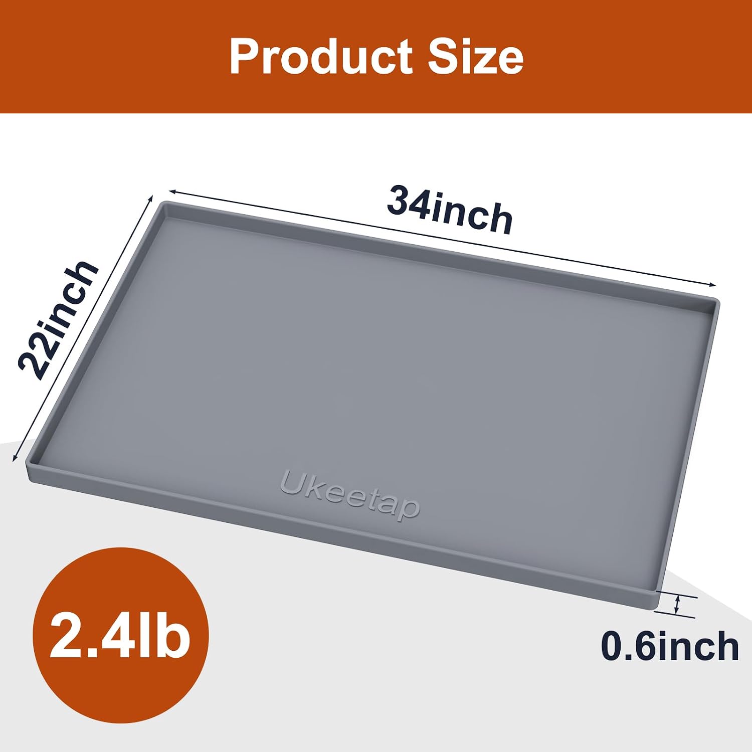 Thumbnail 6 de ukeetap Extra Thick Silicone Mat 34 x 22