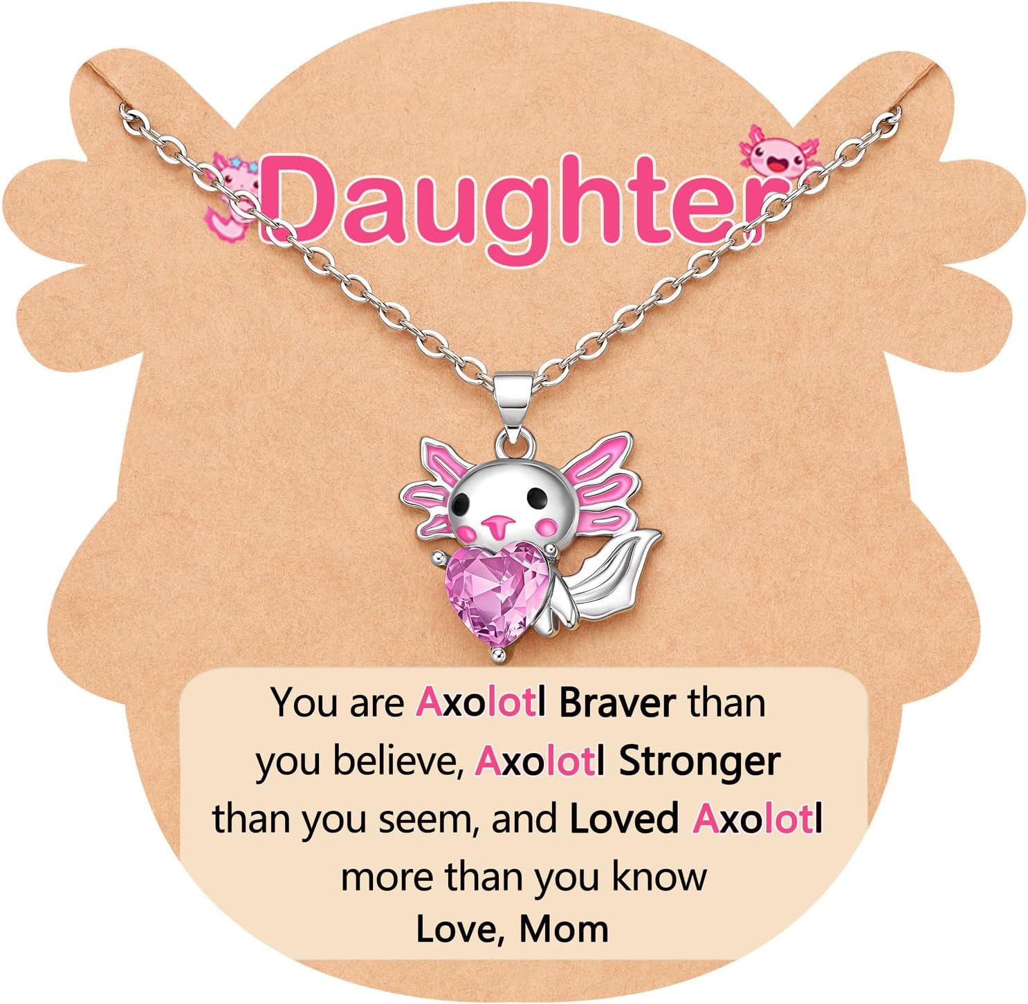 Detalle de D Dongjiangjin Axolotl Necklace for Girls