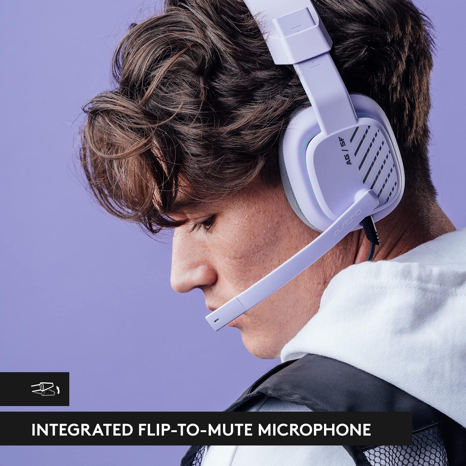 Detalle 1 de ASTRO Gaming A10 Gen 2 Wired Gaming Headset, Lilac, 32 mm Drivers