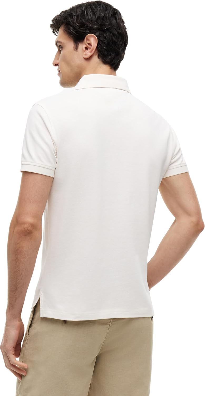 Detalle de Tommy Hilfiger Herren Poloshirt Kurzarm 1985 Slim Slim Fit mit Stretch-Baumwollpike